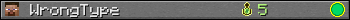 Benutzerleisten 350x20 für WrongType