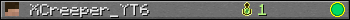 XCreeper_YT6 userbar 350x20