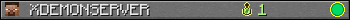 XDEMONSERVER userbar 350x20