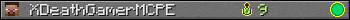 XDeathGamerMCPE userbar 350x20