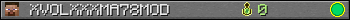 XVOLXXXMA78MOD userbar 350x20