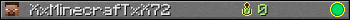 XxMinecrafTxX72 userbar 350x20