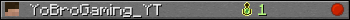 YoBroGaming_YT userbar 350x20