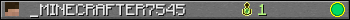 _MINECRAFTER7545 userbar 350x20