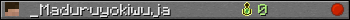 _Maduruyokiwuja userbar 350x20