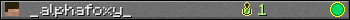 _alphafoxy_ userbar 350x20