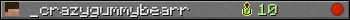 _crazygummybearr userbar 350x20