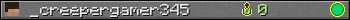 _creepergamer345 userbar 350x20