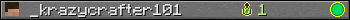 _krazycrafter101 userbar 350x20