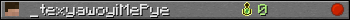 _texyawoyiMePye userbar 350x20