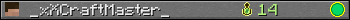 _xXCraftMaster_ userbar 350x20