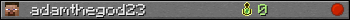 adamthegod23 userbar 350x20