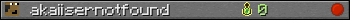 akaiisernotfound userbar 350x20