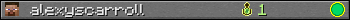 alexyscarroll userbar 350x20