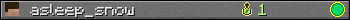 asleep_snow userbar 350x20