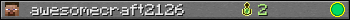 awesomecraft2126 userbar 350x20