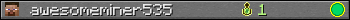 awesomeminer535 userbar 350x20