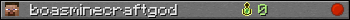 boasminecraftgod userbar 350x20