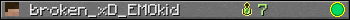 broken_xD_EMOkid userbar 350x20