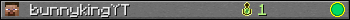 bunnykingYT userbar 350x20