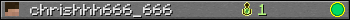 chrishhh666_666 userbar 350x20