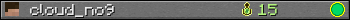 Benutzerleisten 350x20 für cloud_no9
