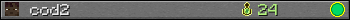 cod2 userbar 350x20