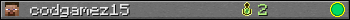 codgamez15 userbar 350x20