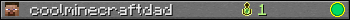 coolminecraftdad userbar 350x20