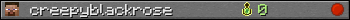 creepyblackrose userbar 350x20