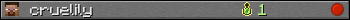 cruelily userbar 350x20