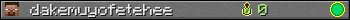 dakemuyofetehee userbar 350x20