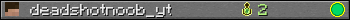 deadshotnoob_yt userbar 350x20