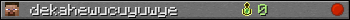 dekahewucuyuwye userbar 350x20