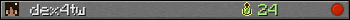 Benutzerleisten 350x20 für dex4tw