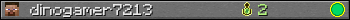 dinogamer7213 userbar 350x20