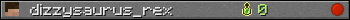 dizzysaurus_rex userbar 350x20