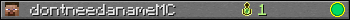 dontneedanameMC userbar 350x20