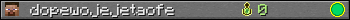 dopewojejetaofe userbar 350x20