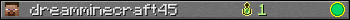 dreamminecraft45 userbar 350x20