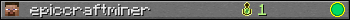 epiccraftminer userbar 350x20