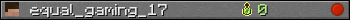 equal_gaming_17 userbar 350x20