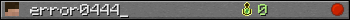 Benutzerleisten 350x20 für error0444_