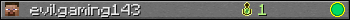 evilgaming143 userbar 350x20