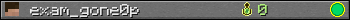 Benutzerleisten 350x20 für exam_gone0p