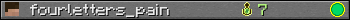 fourletters_pain userbar 350x20