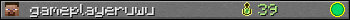 gameplayeruwu userbar 350x20