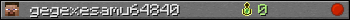 gegexesamu64840 userbar 350x20