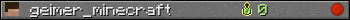 geimer_minecraft userbar 350x20