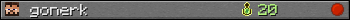 gonerk userbar 350x20